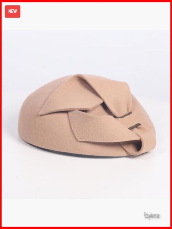 Wool Felt Fascinator Pillbox Hat for Church Tea Party Events